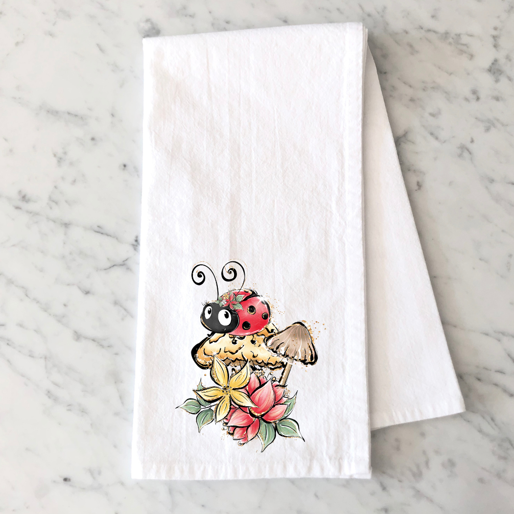 Ladybug Kitchen Towel