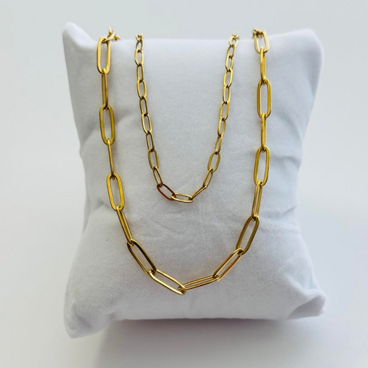 Paperclip Chain Necklace (Set of 2)