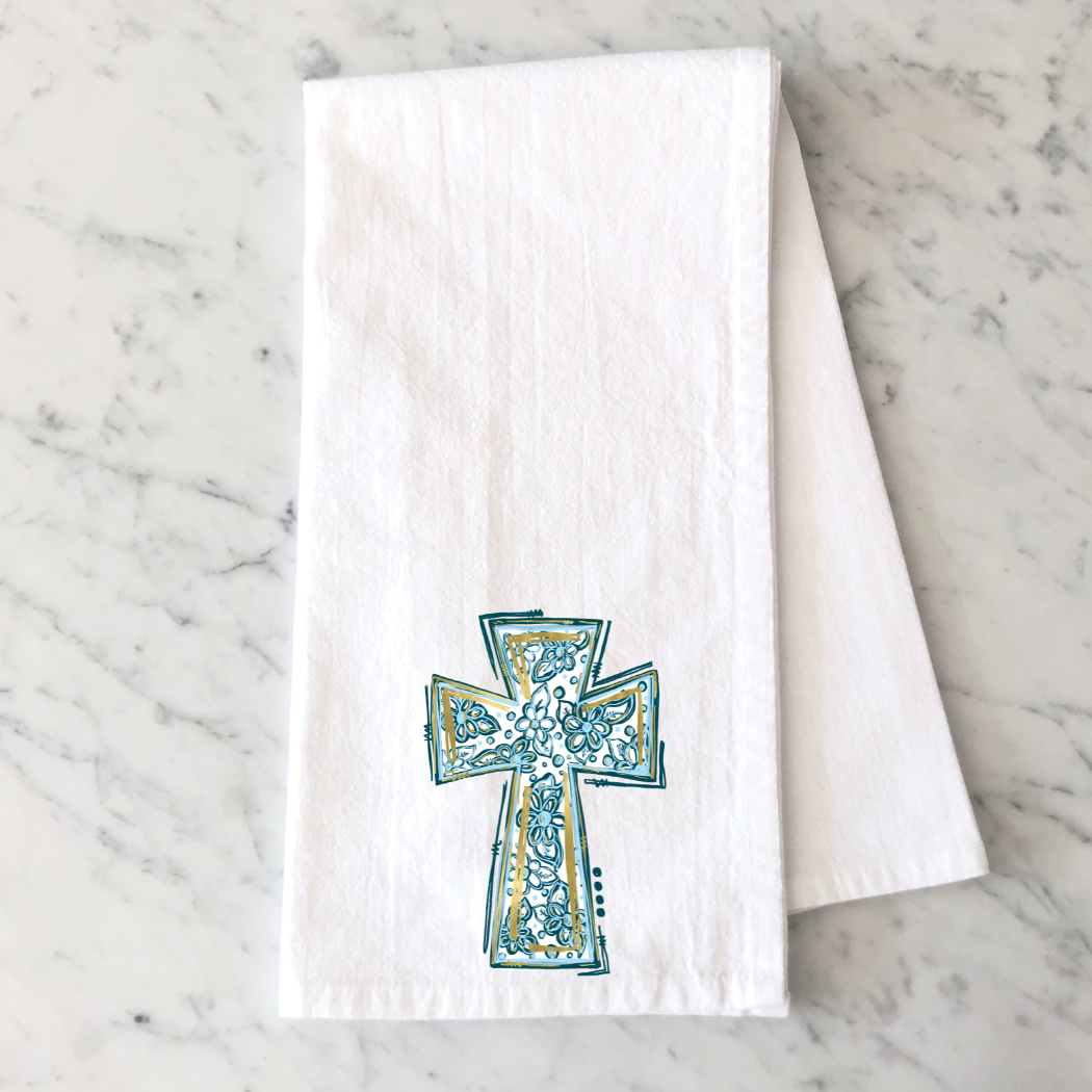 Blue Cross Kitchen Towel