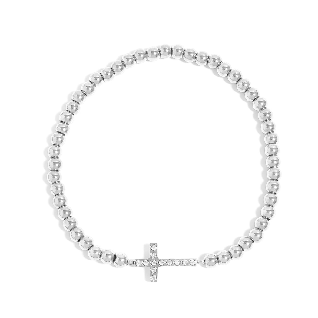 Cross Beaded Bracelet (2 Colors)