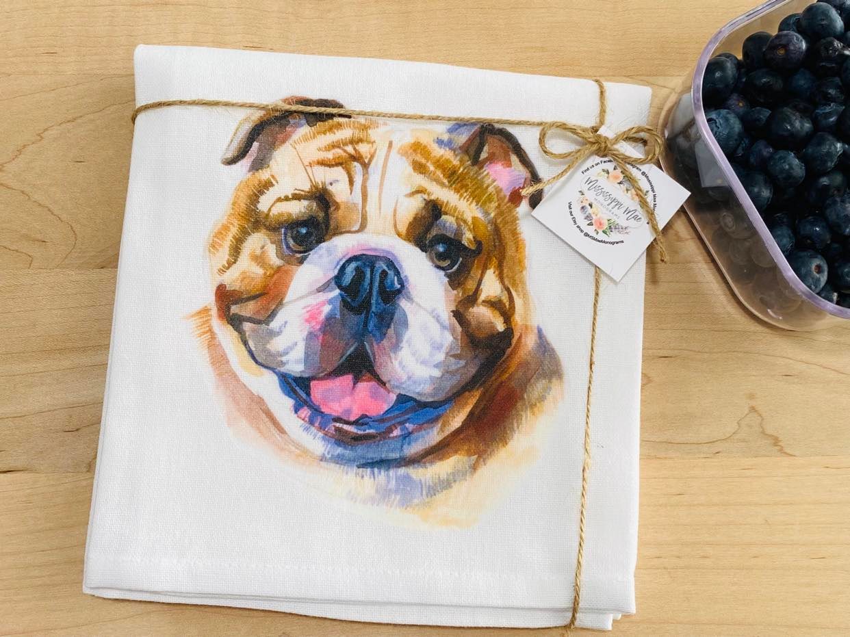 Bulldog Kitchen Towel