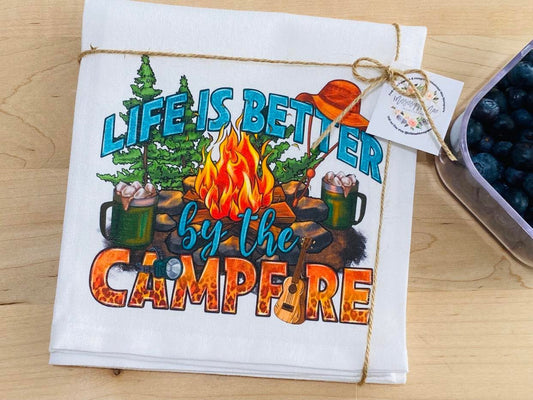 Campfire Kitchen Towel