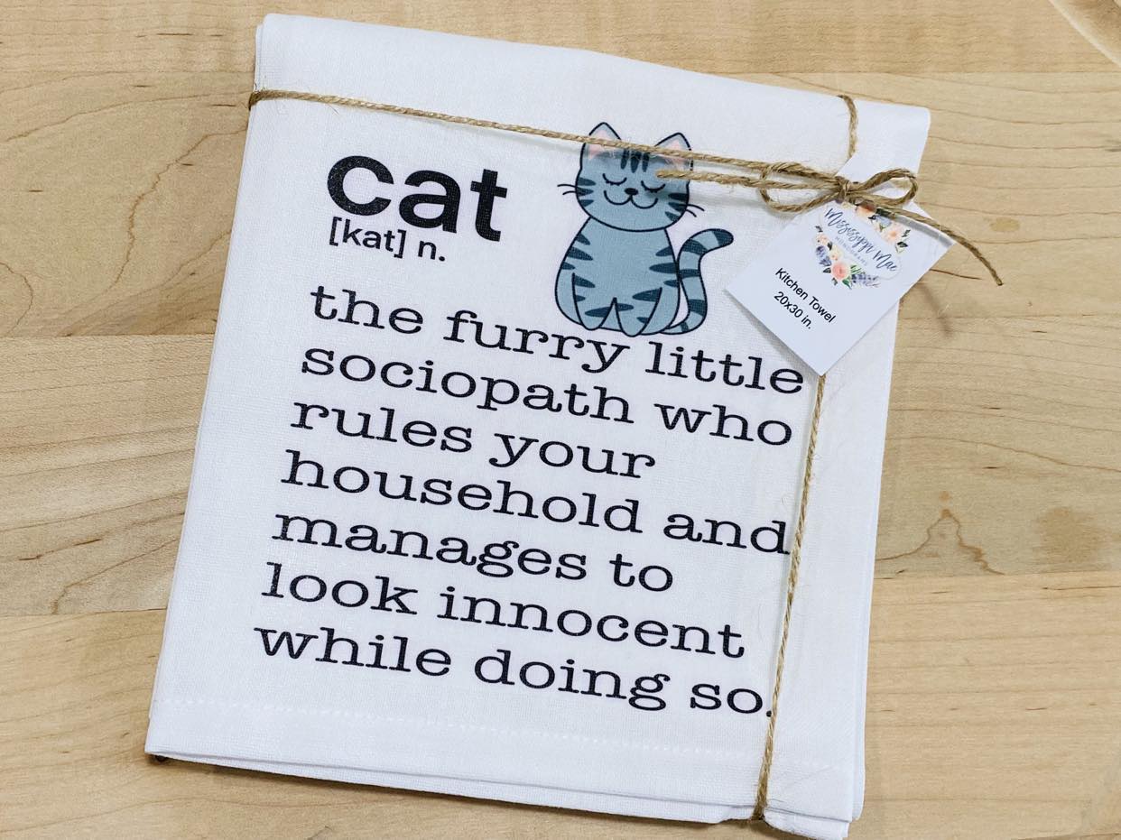 Cat Definition Kitchen Towel