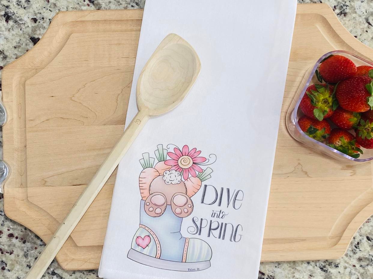 Dive Into Spring Towel