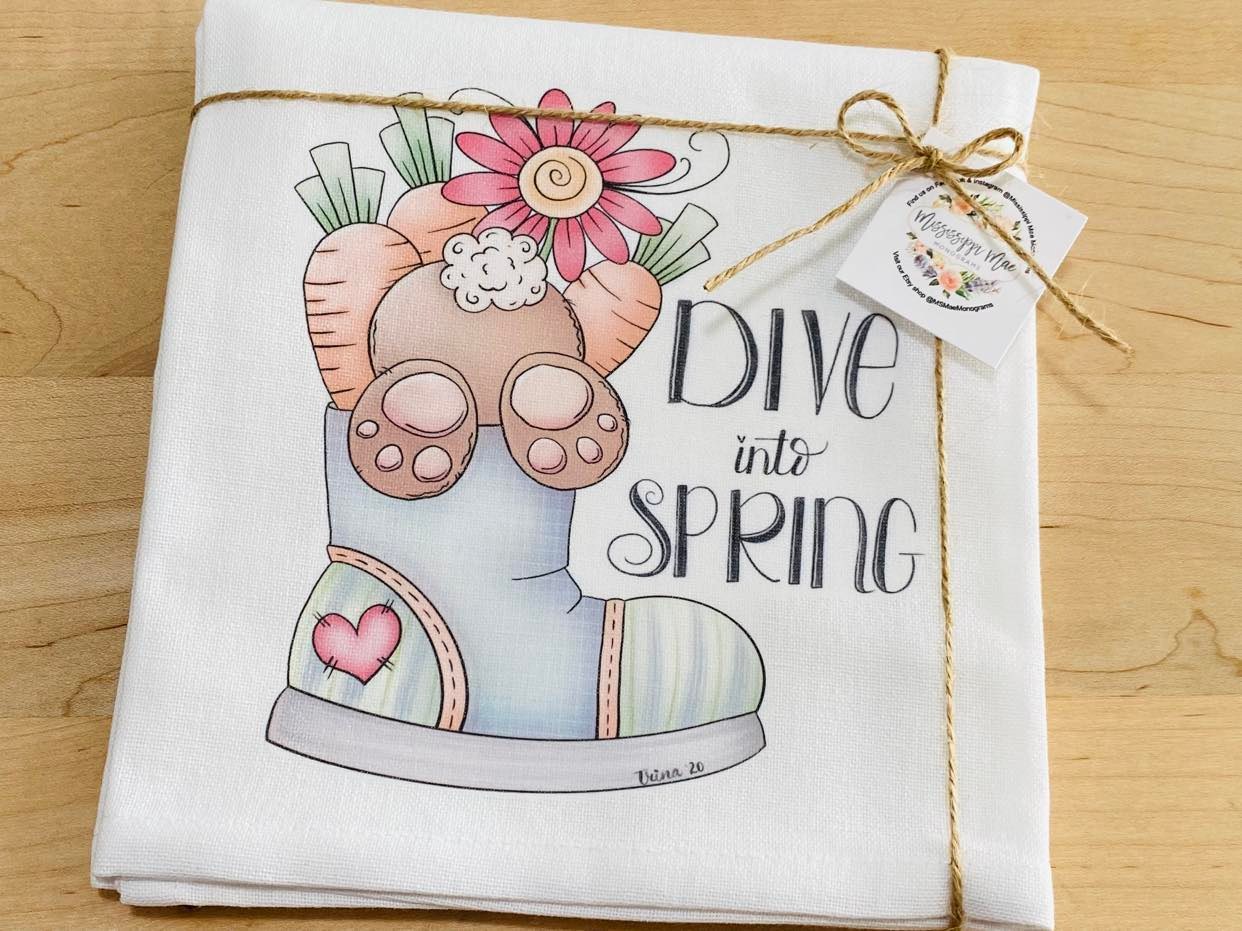 Dive Into Spring Towel