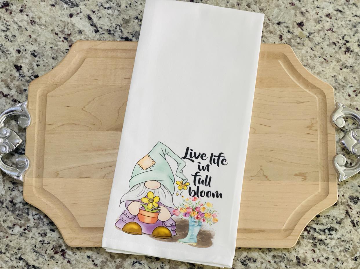 Full Bloom Gnome Towel