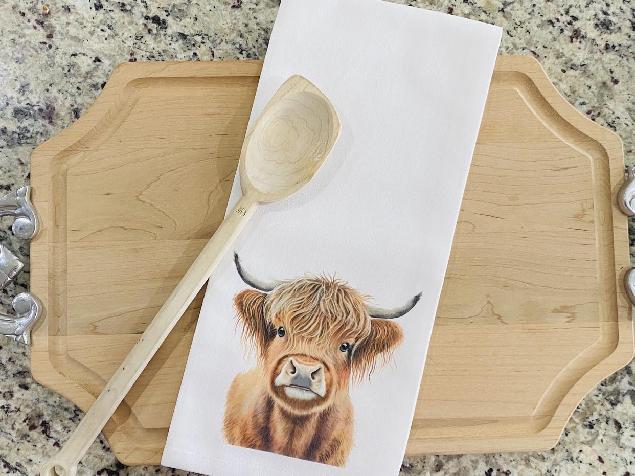 Highland Cow Kitchen Towel