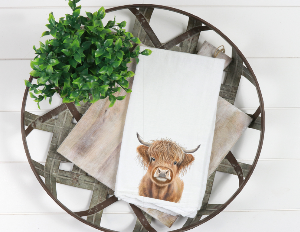 Highland Cow Kitchen Towel