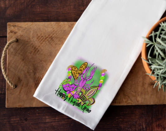 Happy Mardi Gras Kitchen Towel