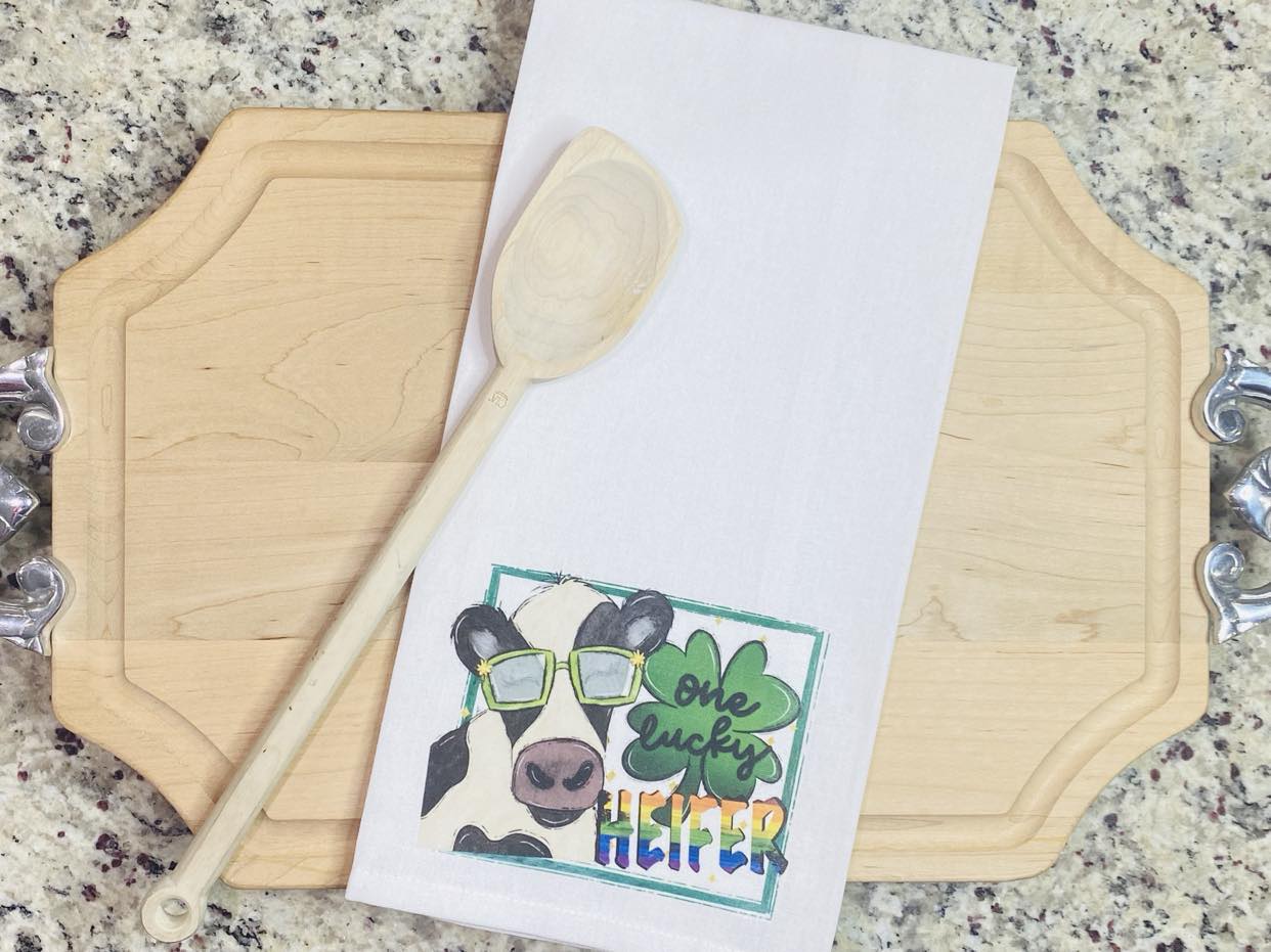 Lucky Heifer Kitchen Towel