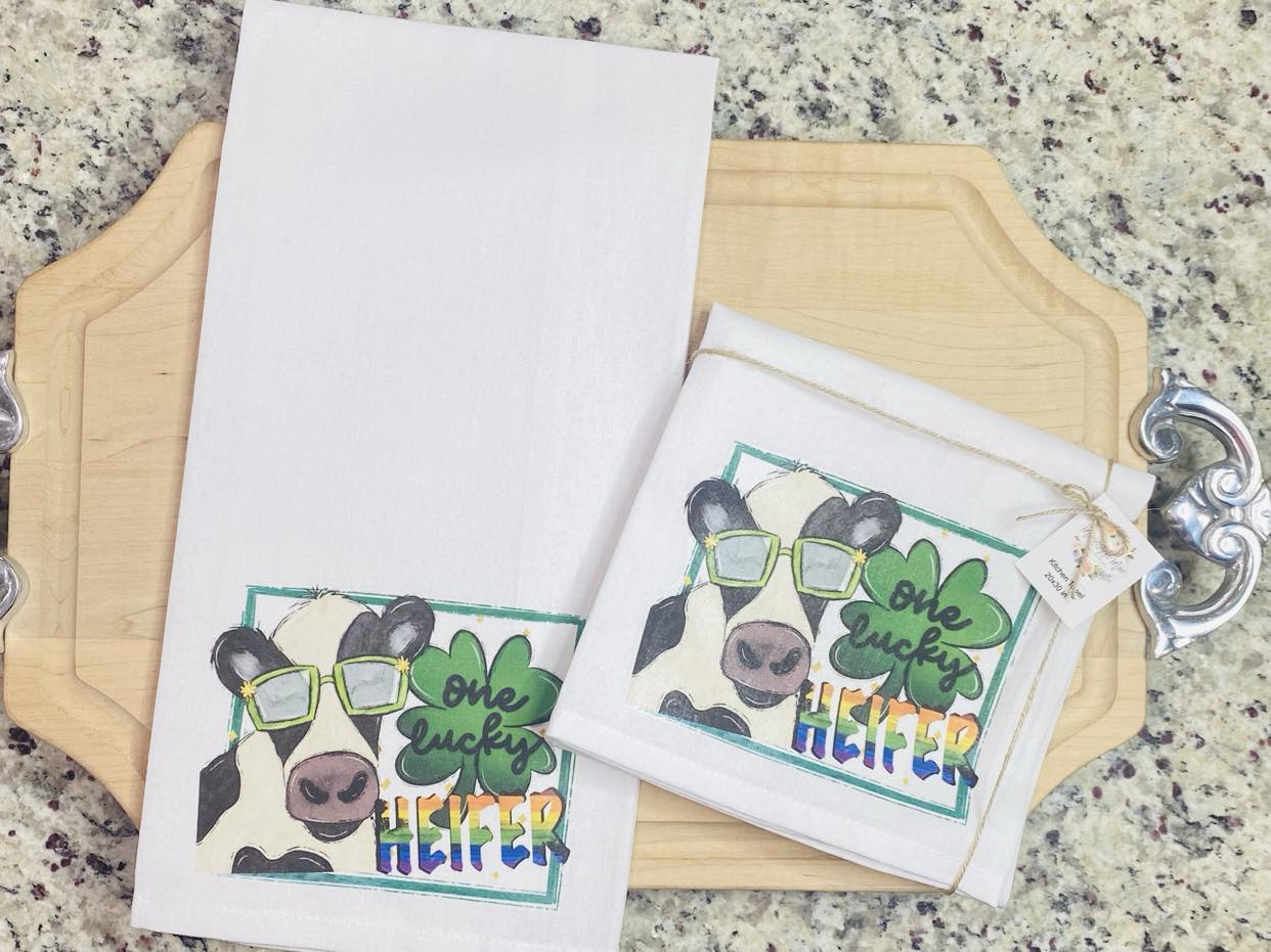 Lucky Heifer Kitchen Towel