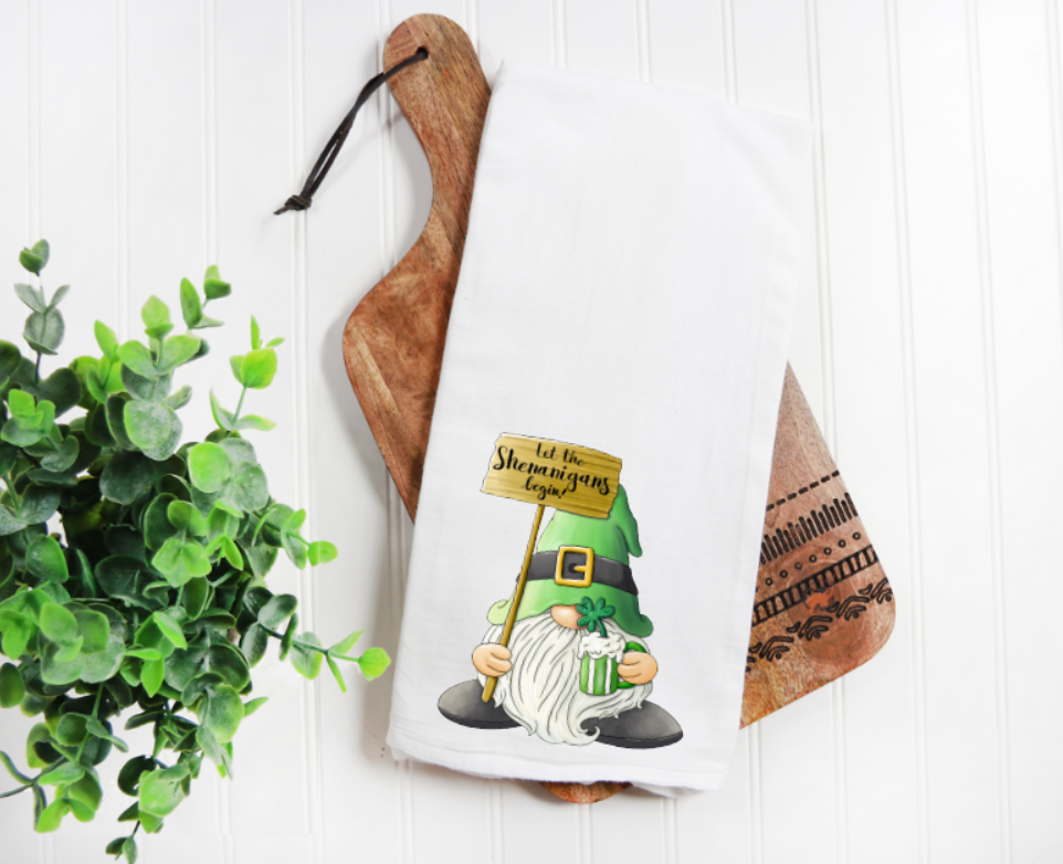 Shenanigans Gnome Kitchen Towel