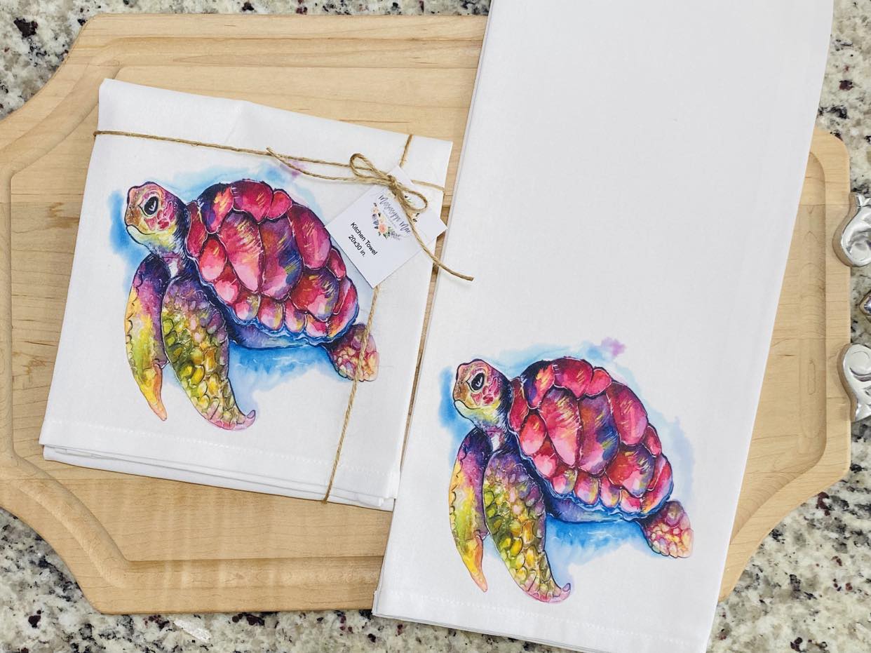 Turtle Kitchen Towel