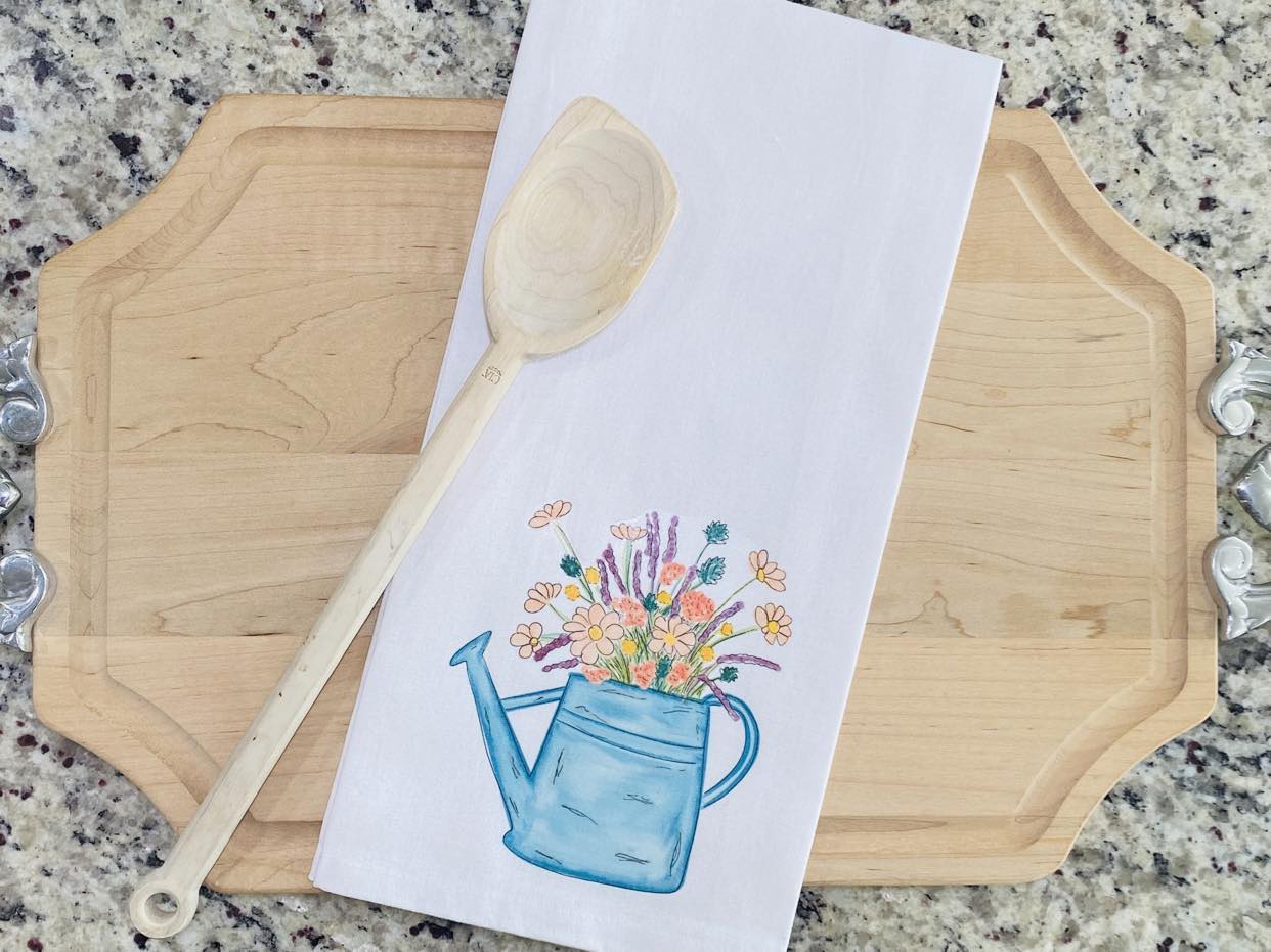 Watering Can Kitchen Towel