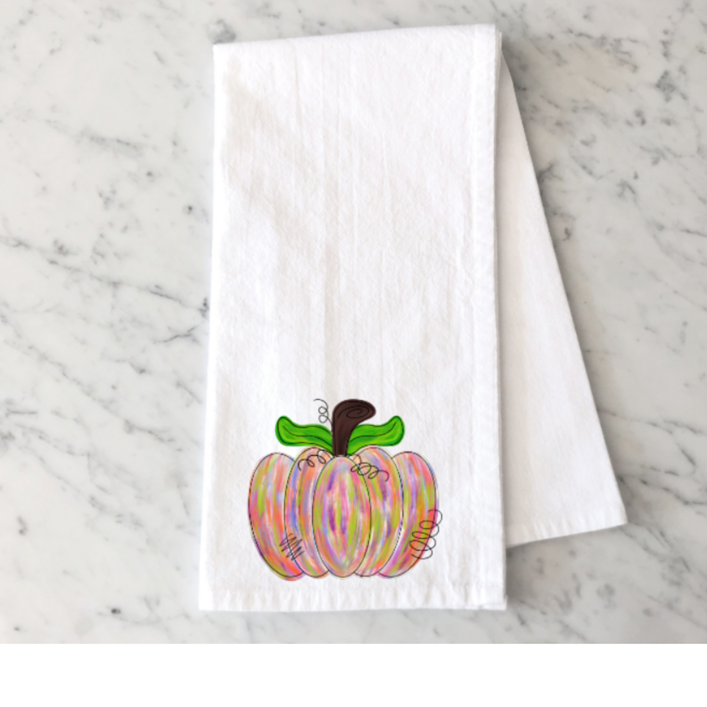 Multi Colored Pumpkin Kitchen Towel