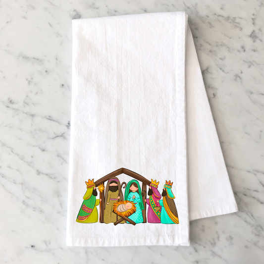Nativity Scene Kitchen Towel