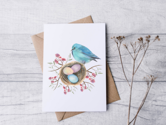Bird Nest Note Cards (Set of 12)