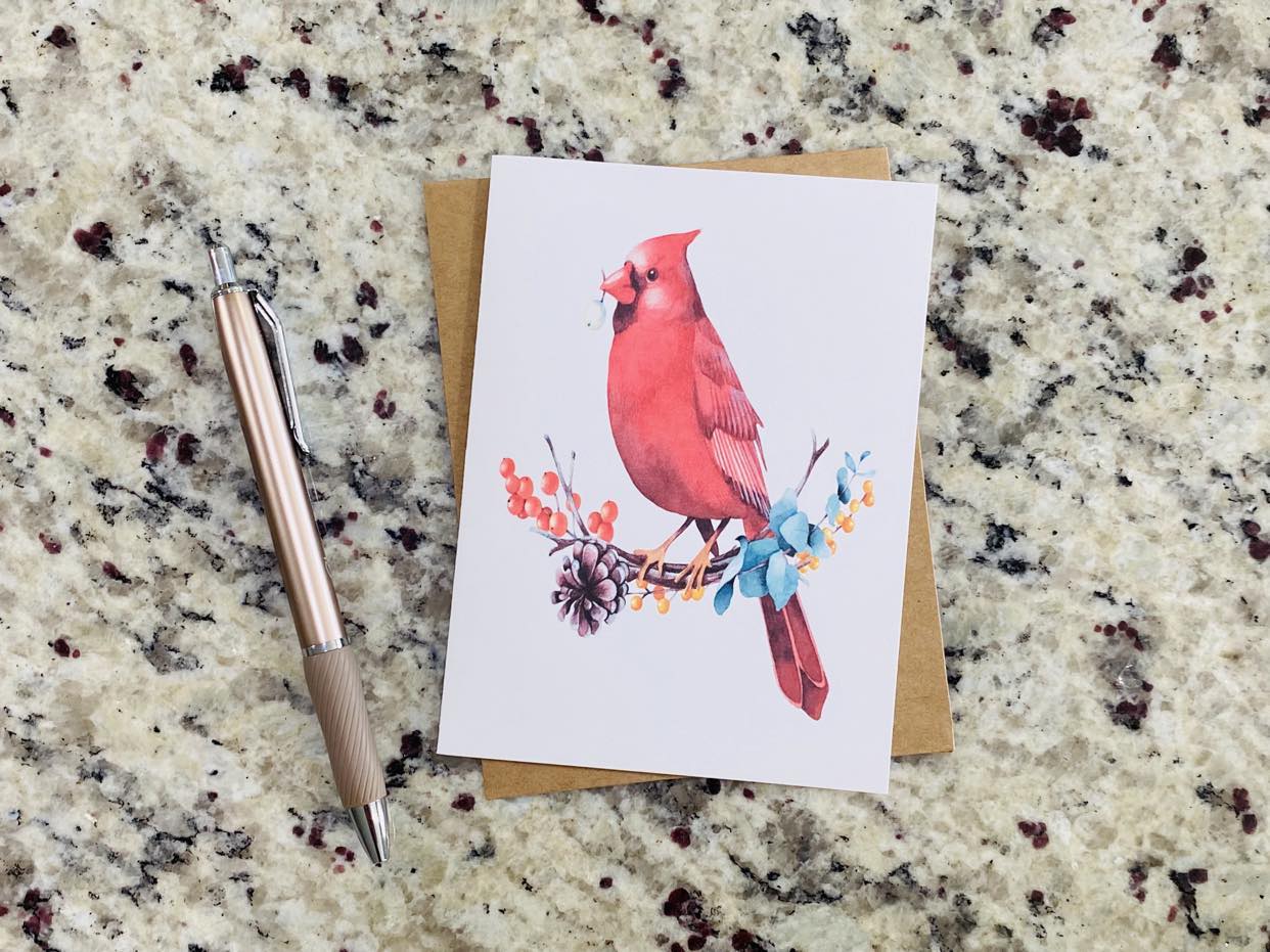 Cardinal Note Cards (Set of 12)