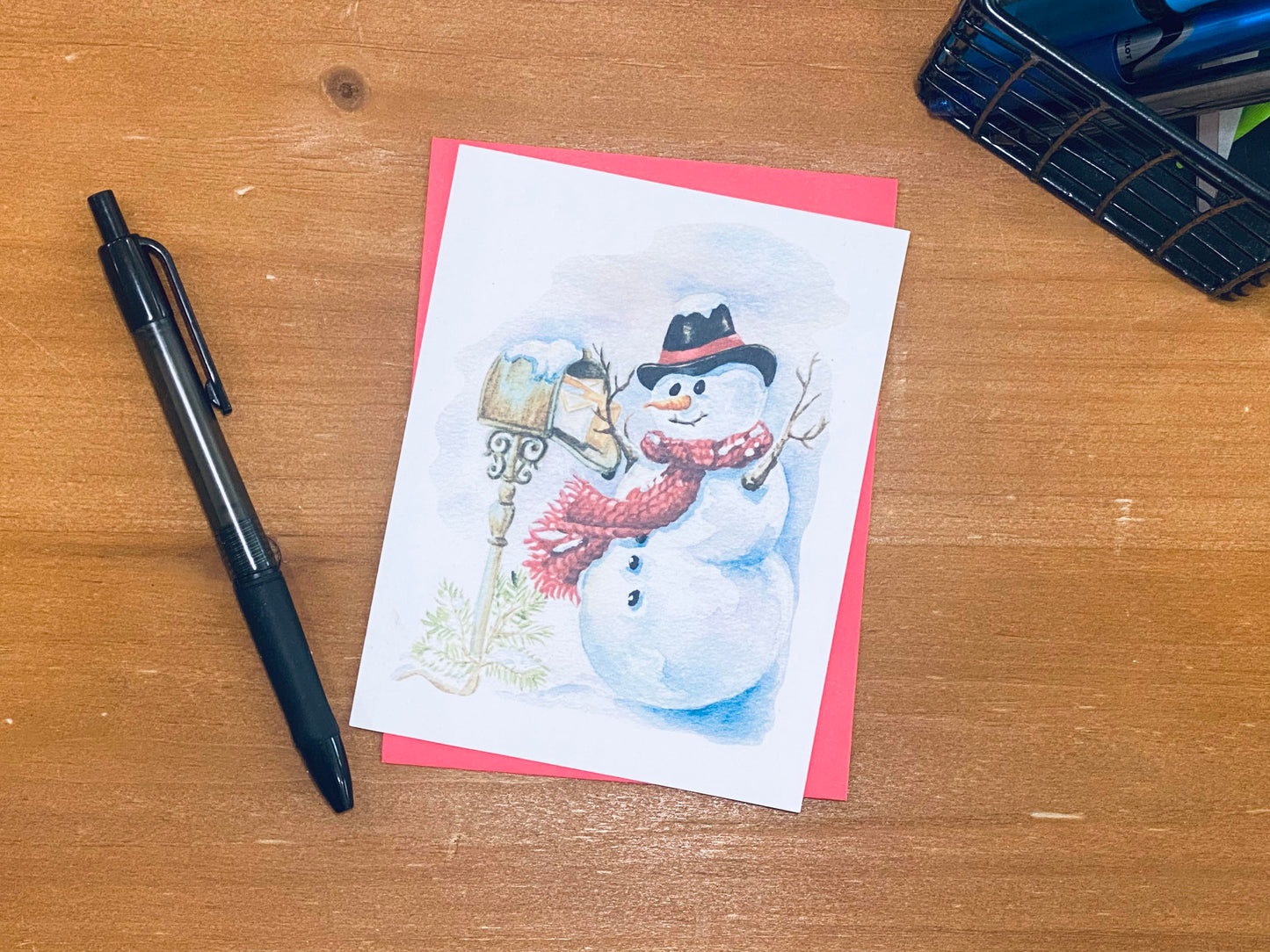 Snowman Mail Note Cards (Set of 12)