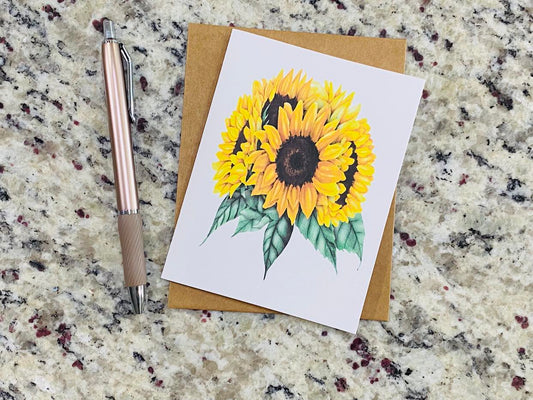 Sunflower Note Cards (Set of 12)