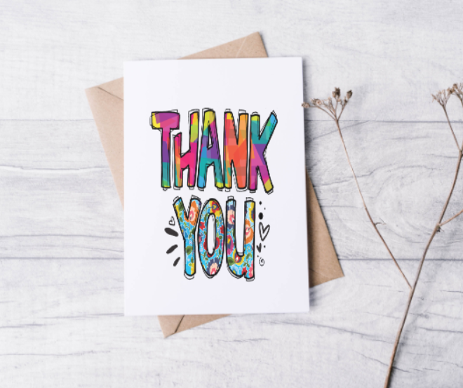 Thank You Note Cards (12 pack)