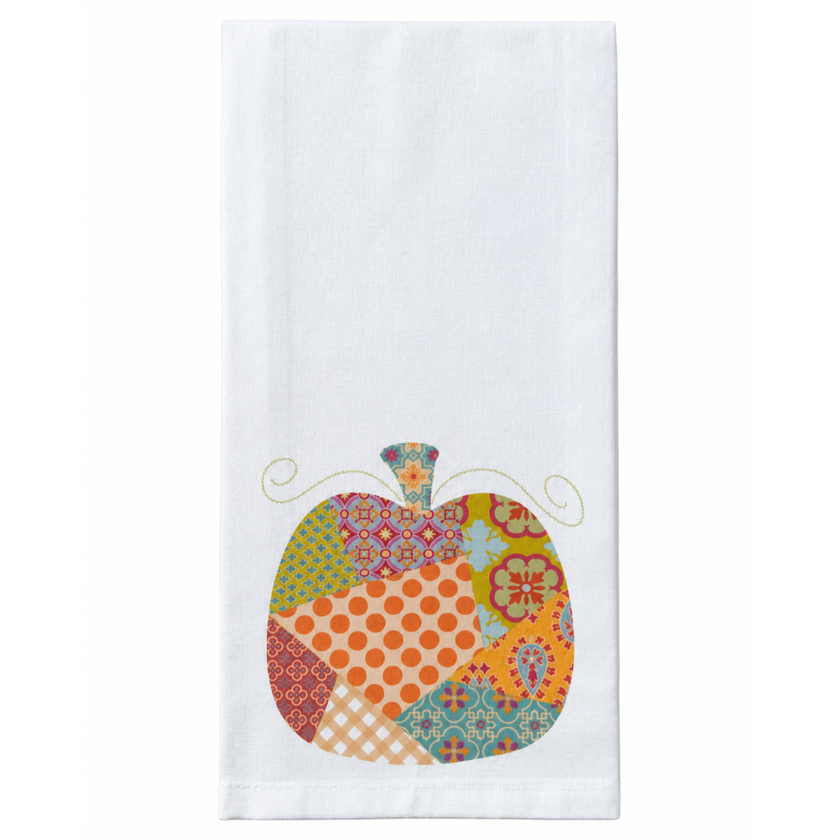 Patchwork Pumpkin Kitchen Towel