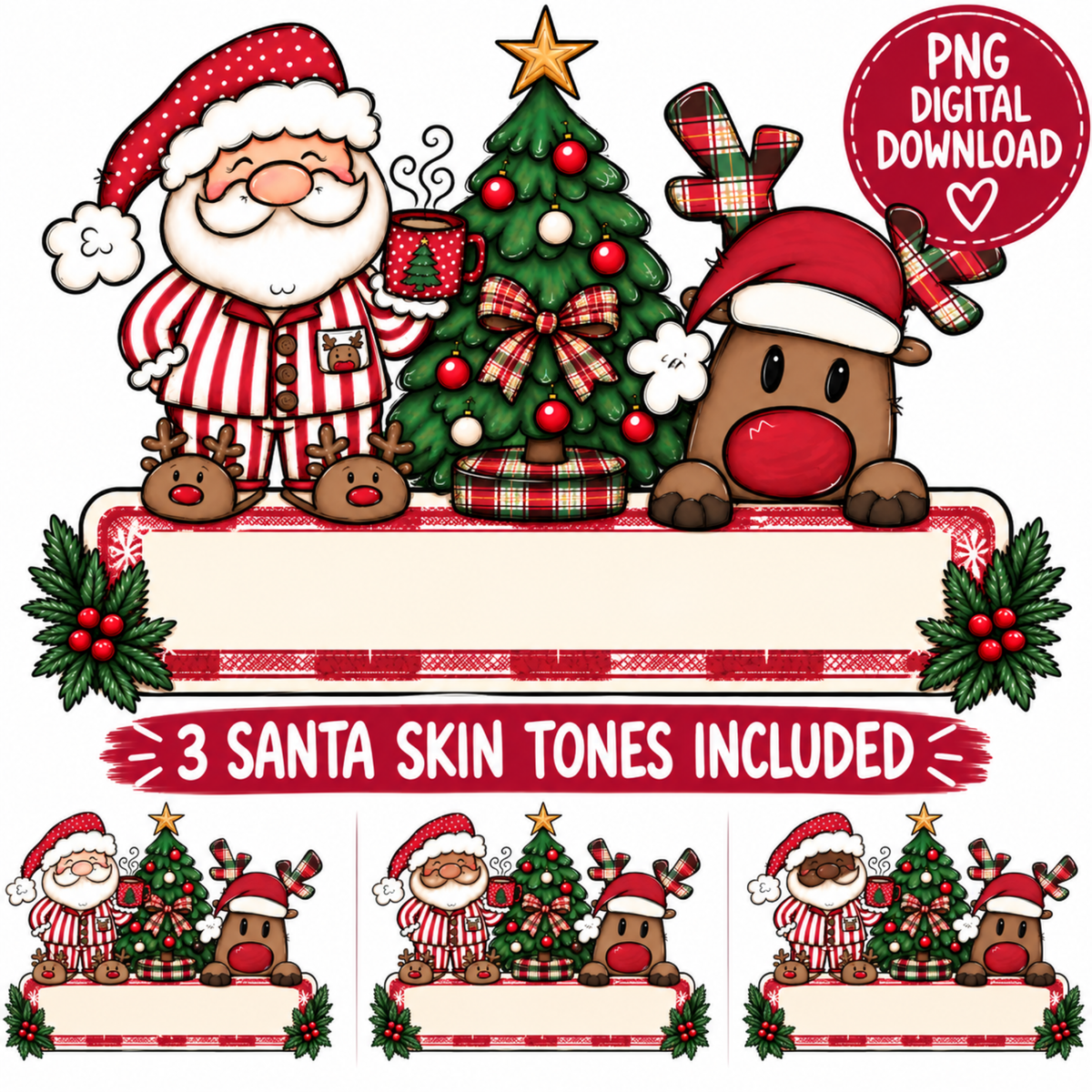 Christmas Name Plate PNG