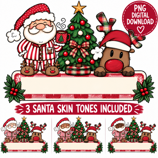 Christmas Name Plate PNG