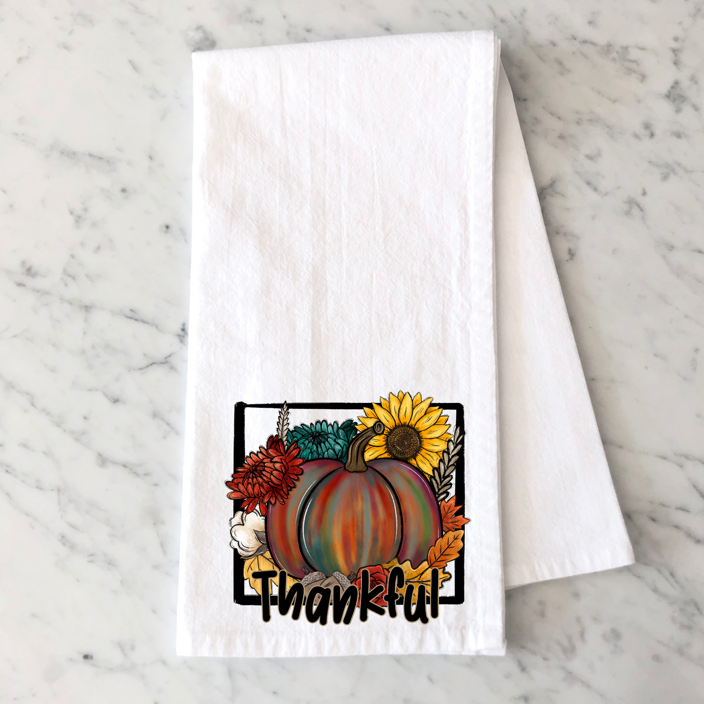 Thankful Framed Kitchen Towel