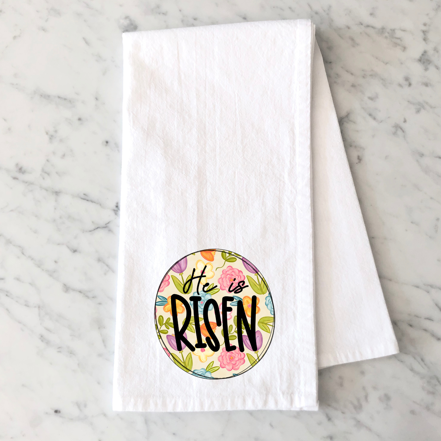Risen Floral Kitchen Towel