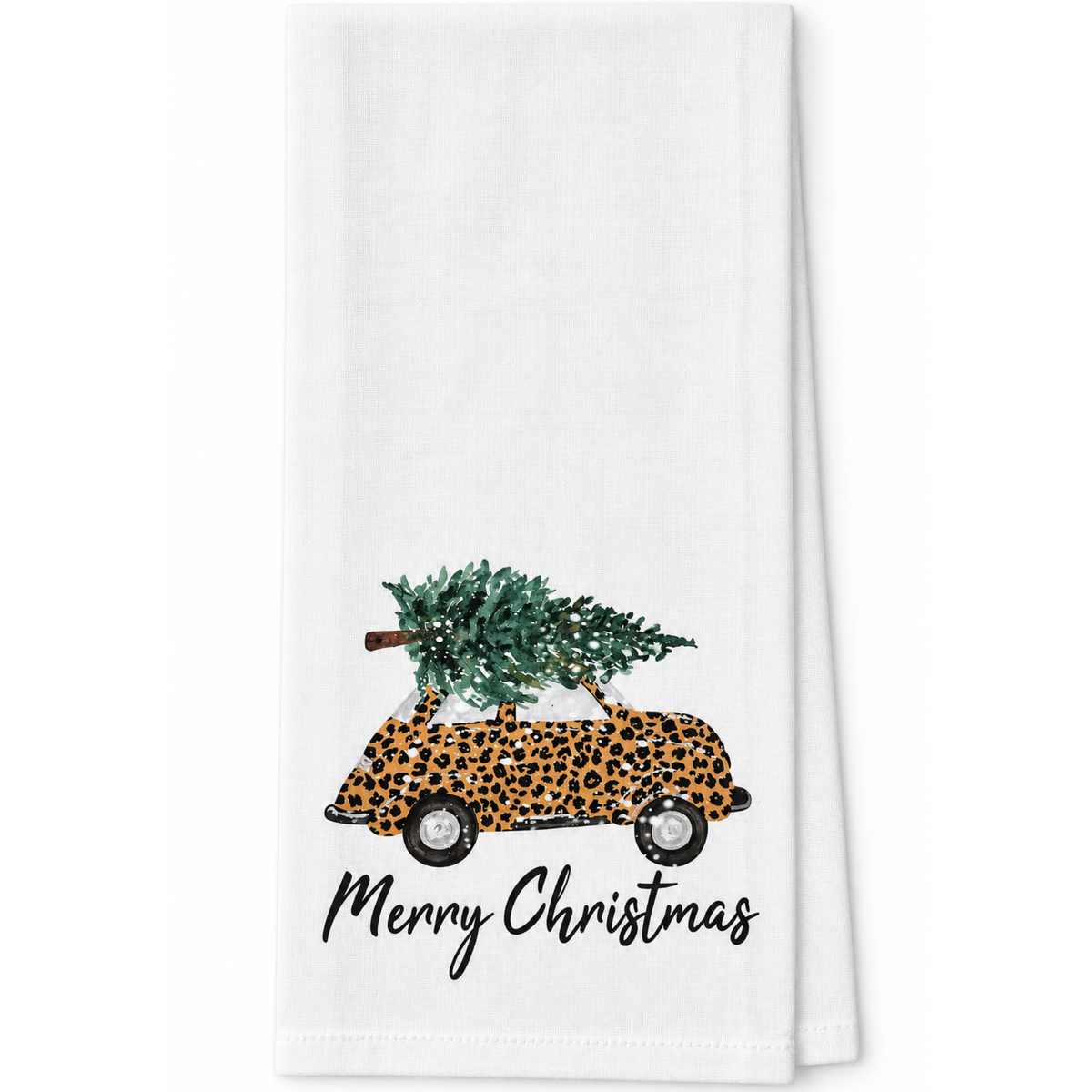 Leopard Car Kitchen Towel