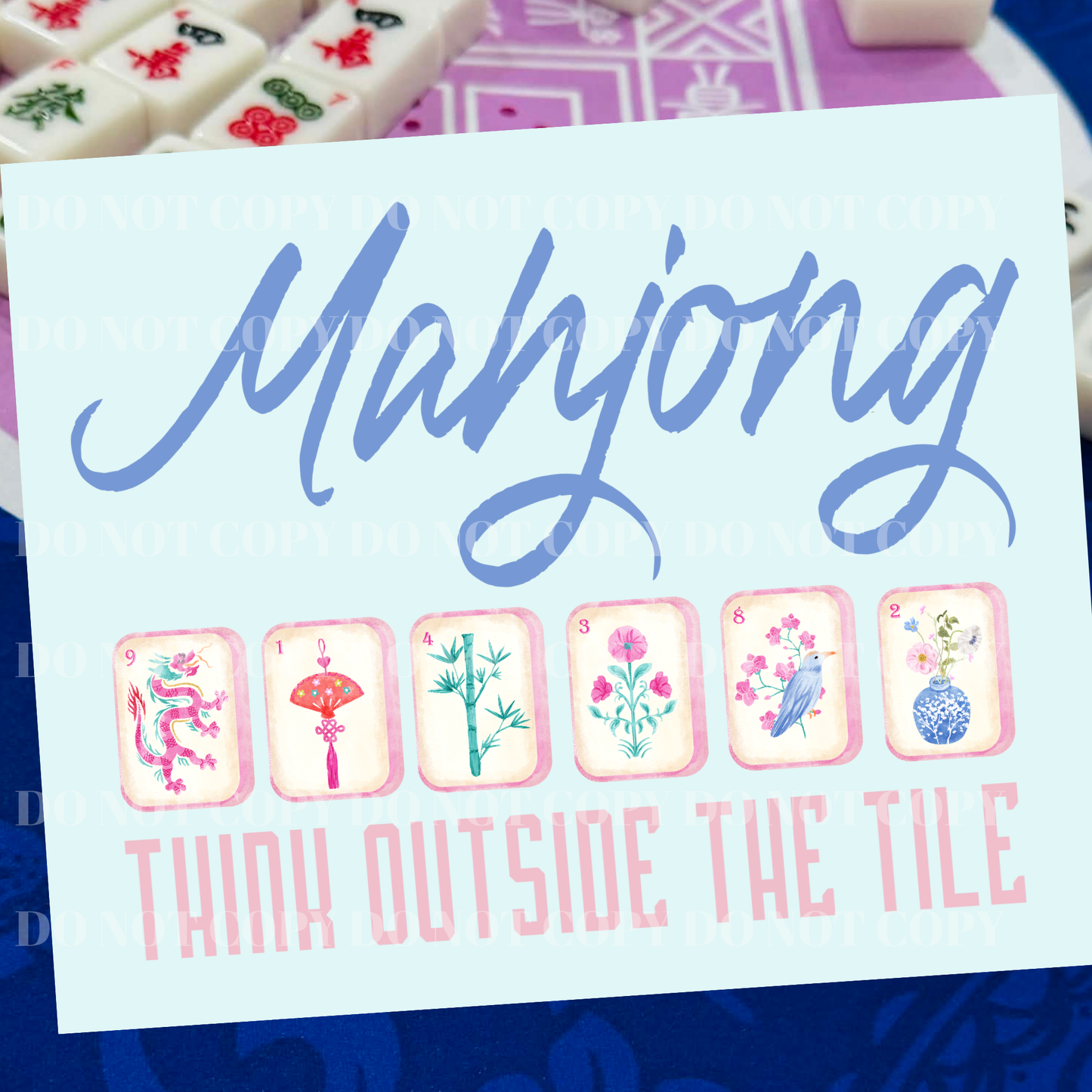 Mahjong Sleeve Insert Cards – Fun Mahjong Sayings | Think Outside the Tile