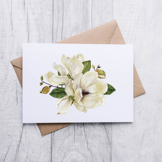 Magnolia Flower Note Cards (12 pack)