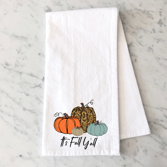 Fall Y'all Kitchen Towel