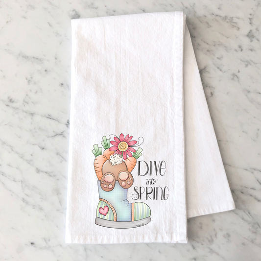 Dive Into Spring Towel