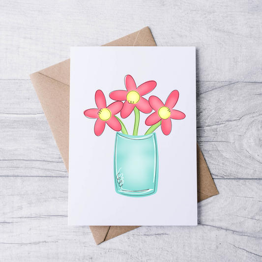 Vase of Flowers Note Cards (Set of 12)
