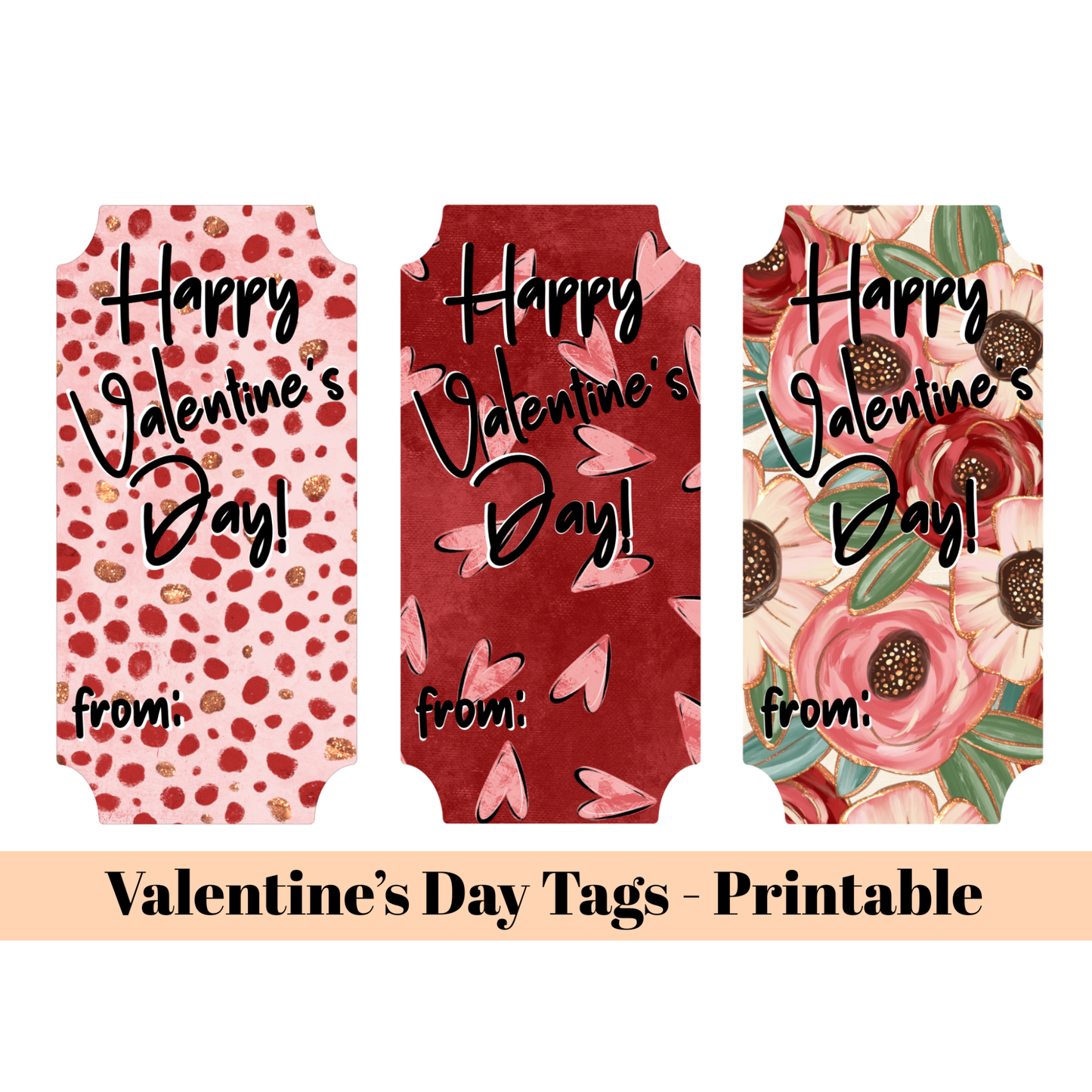 Printable Valentine Gift Tags Bundle – VS