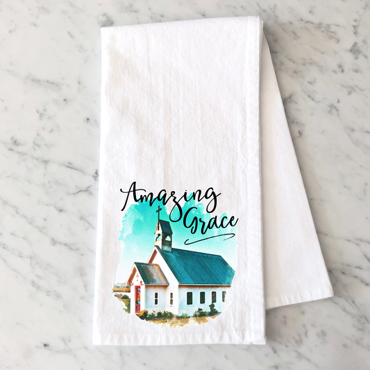 Amazing Grace Church Kitchen Towel