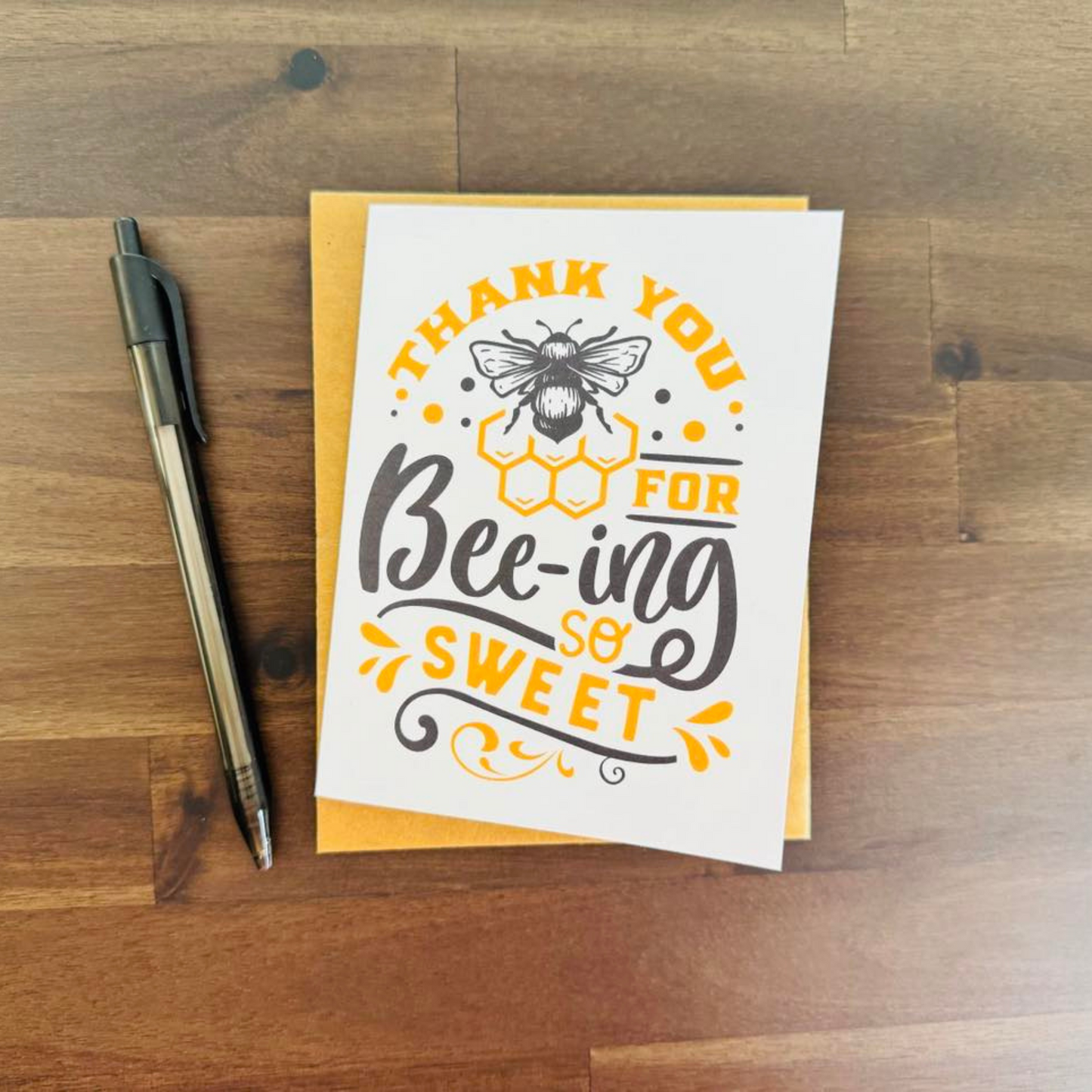 Bee Thank You Note Cards