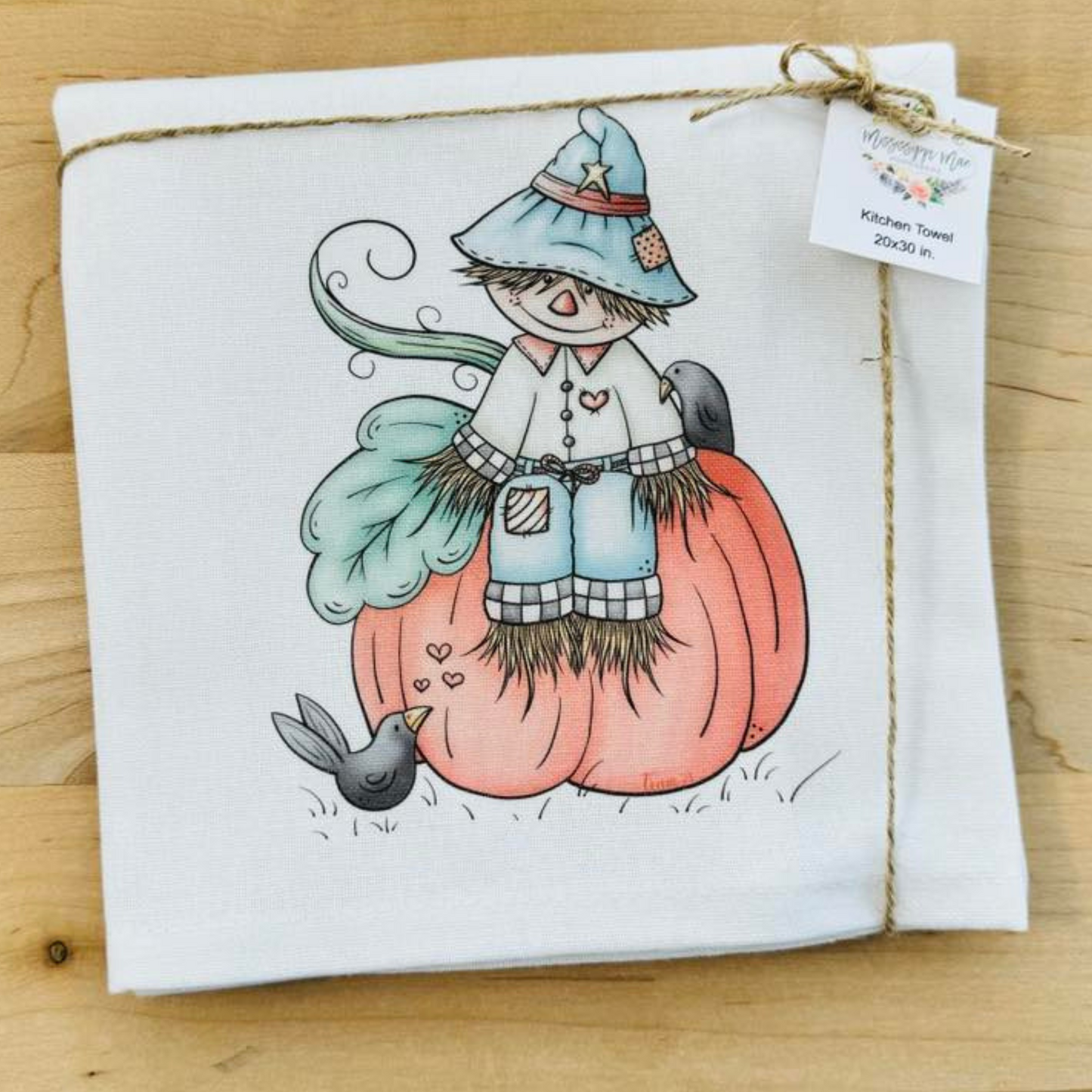 Scarecrow Pumpkin Towel