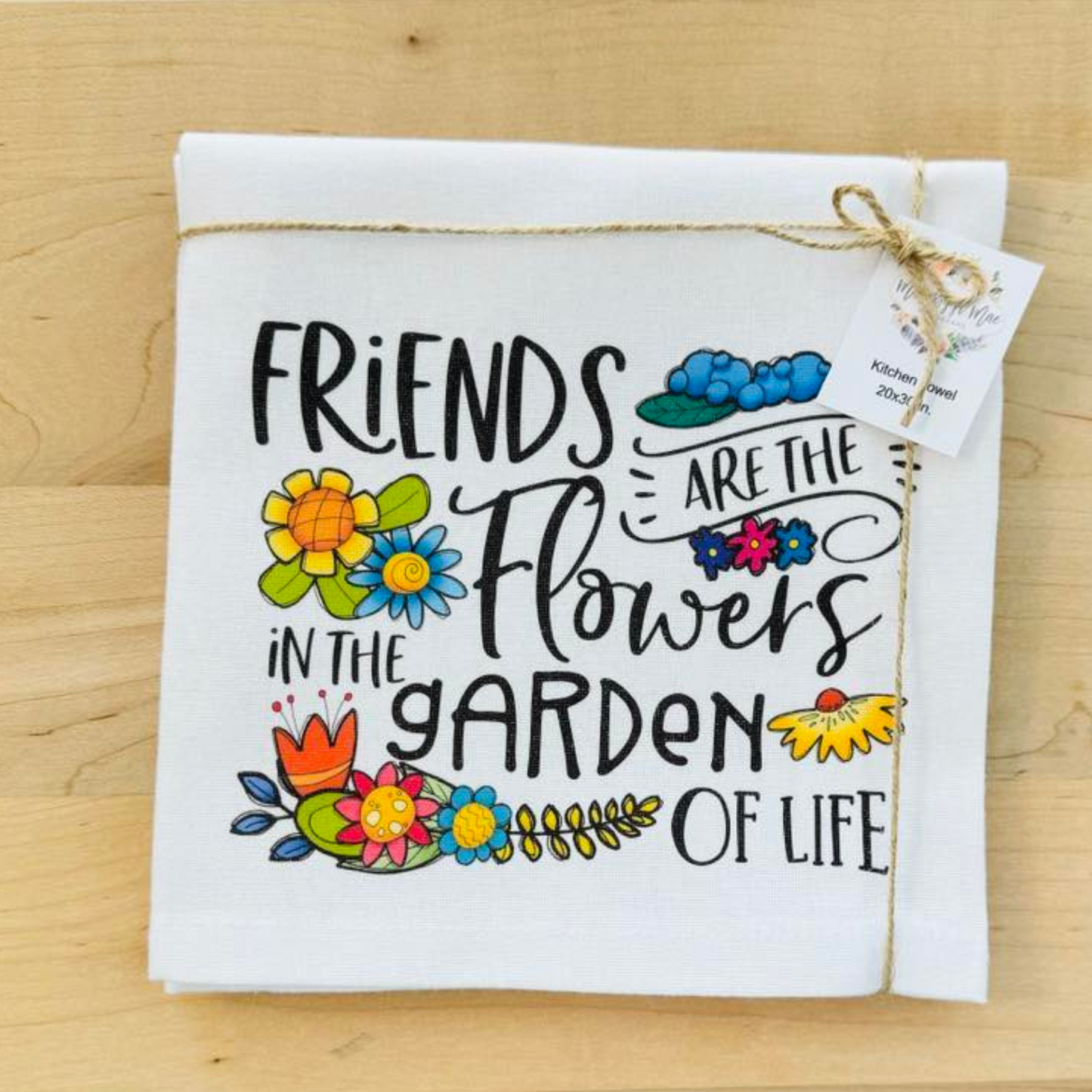 Friendship Garden Kitchen  Towel