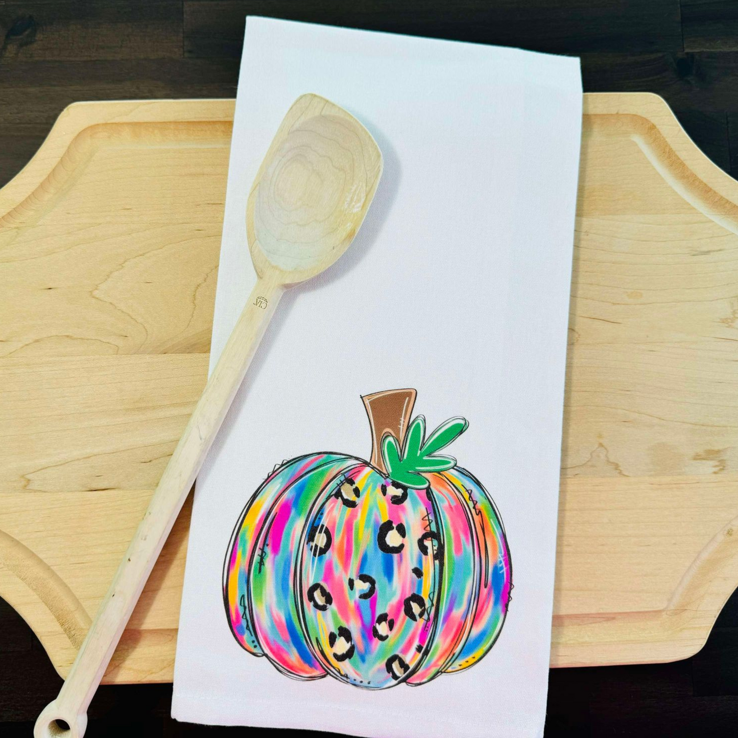 Funky Pumpkin Kitchen Towel