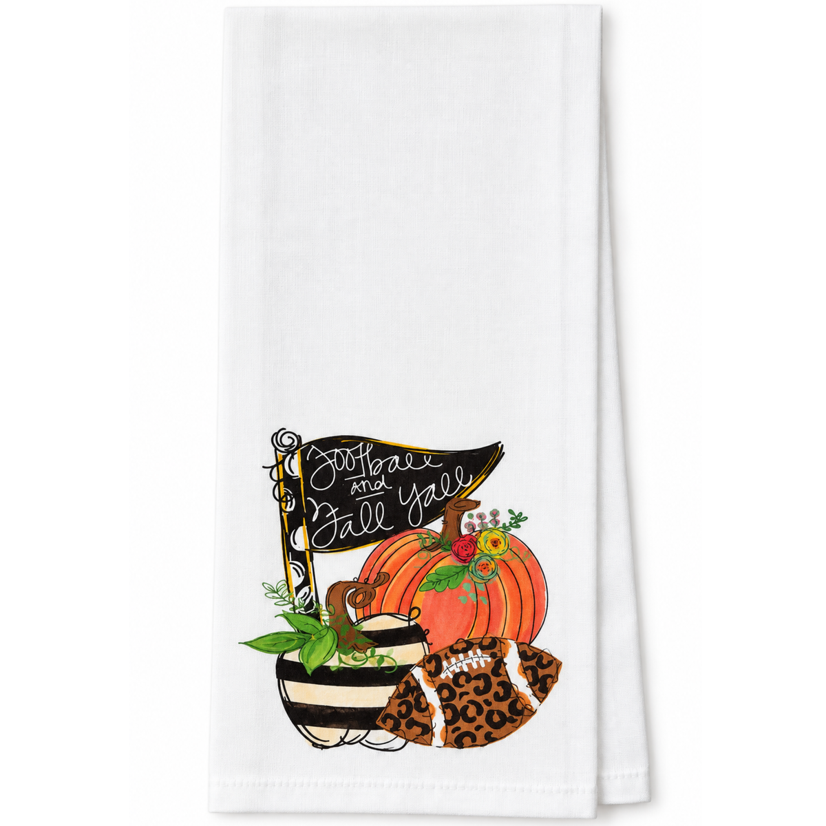 Football & Fall Kitchen Towel