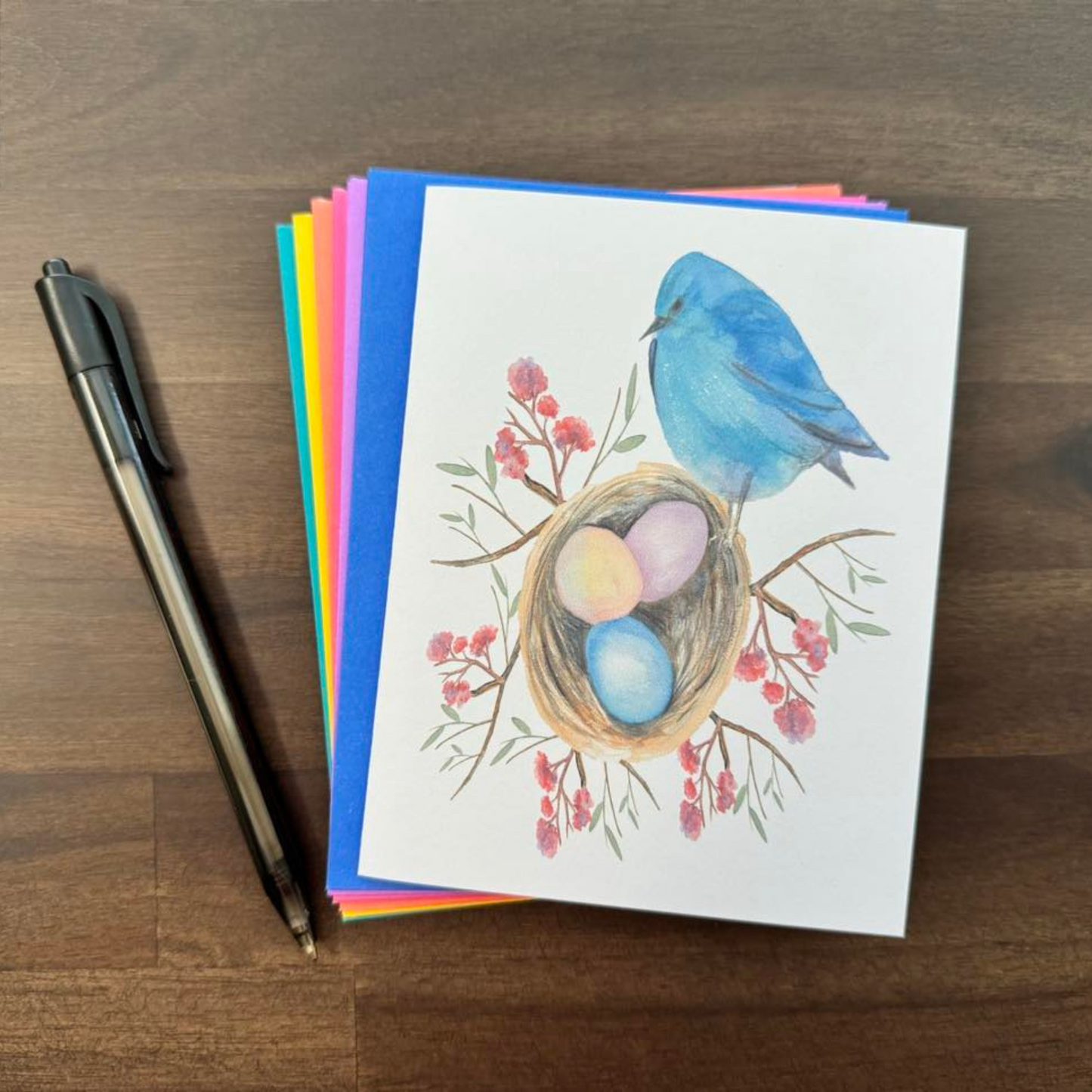 Bird Nest Note Cards (Set of 12)