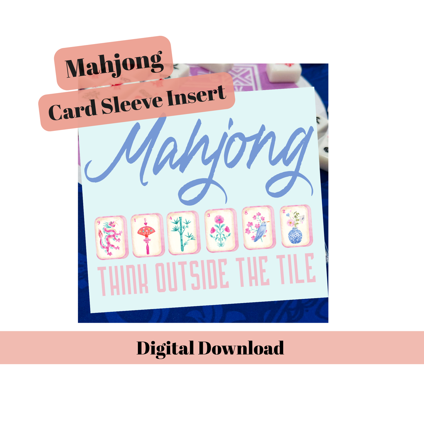 Mahjong Sleeve Insert Cards – Fun Mahjong Sayings | Think Outside the Tile