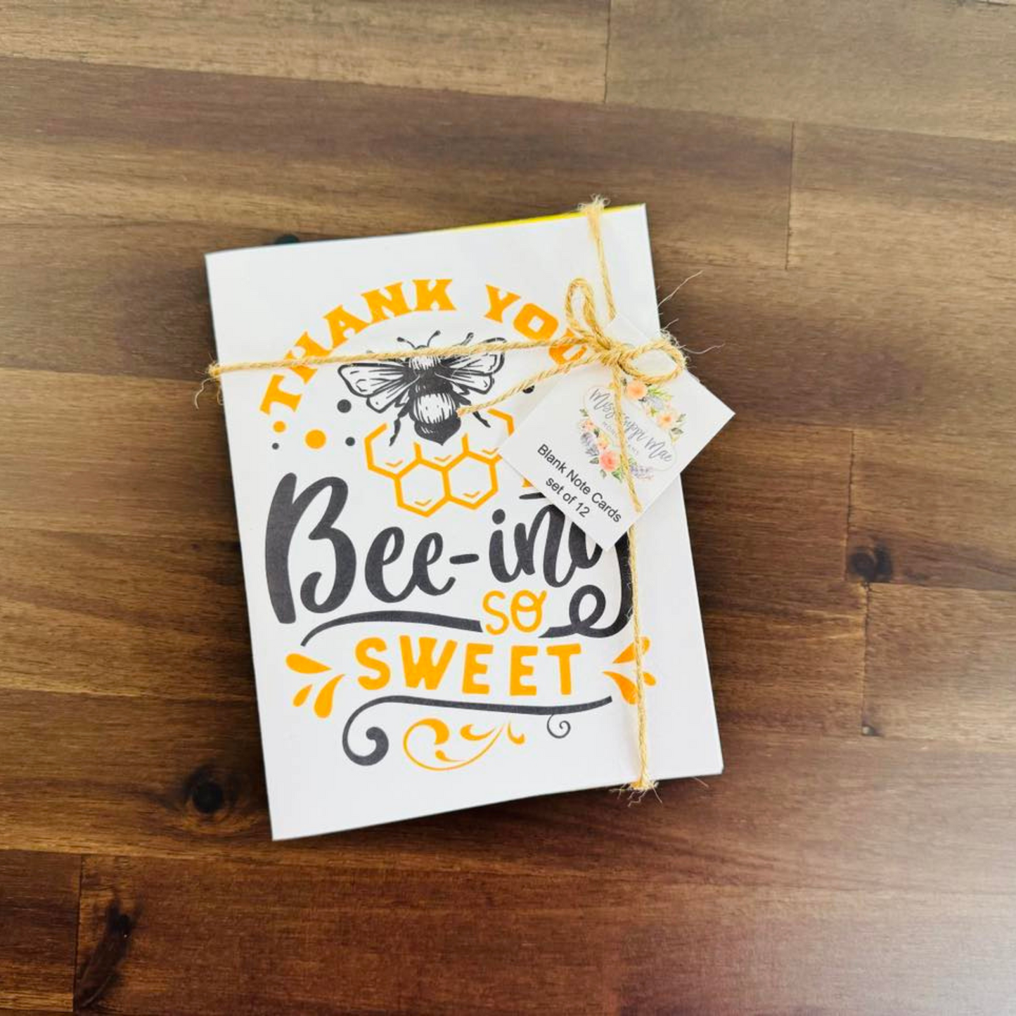 Bee Thank You Note Cards