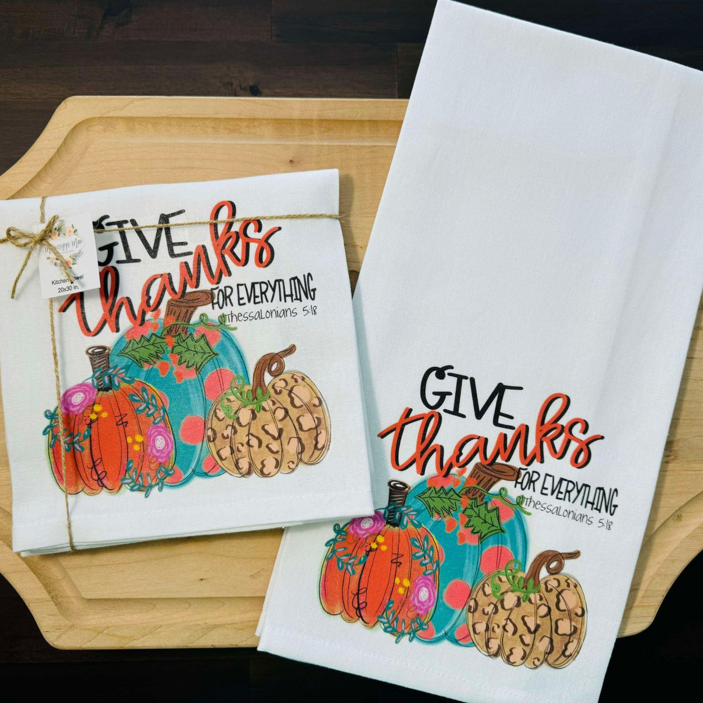 Give Thanks Kitchen Towel