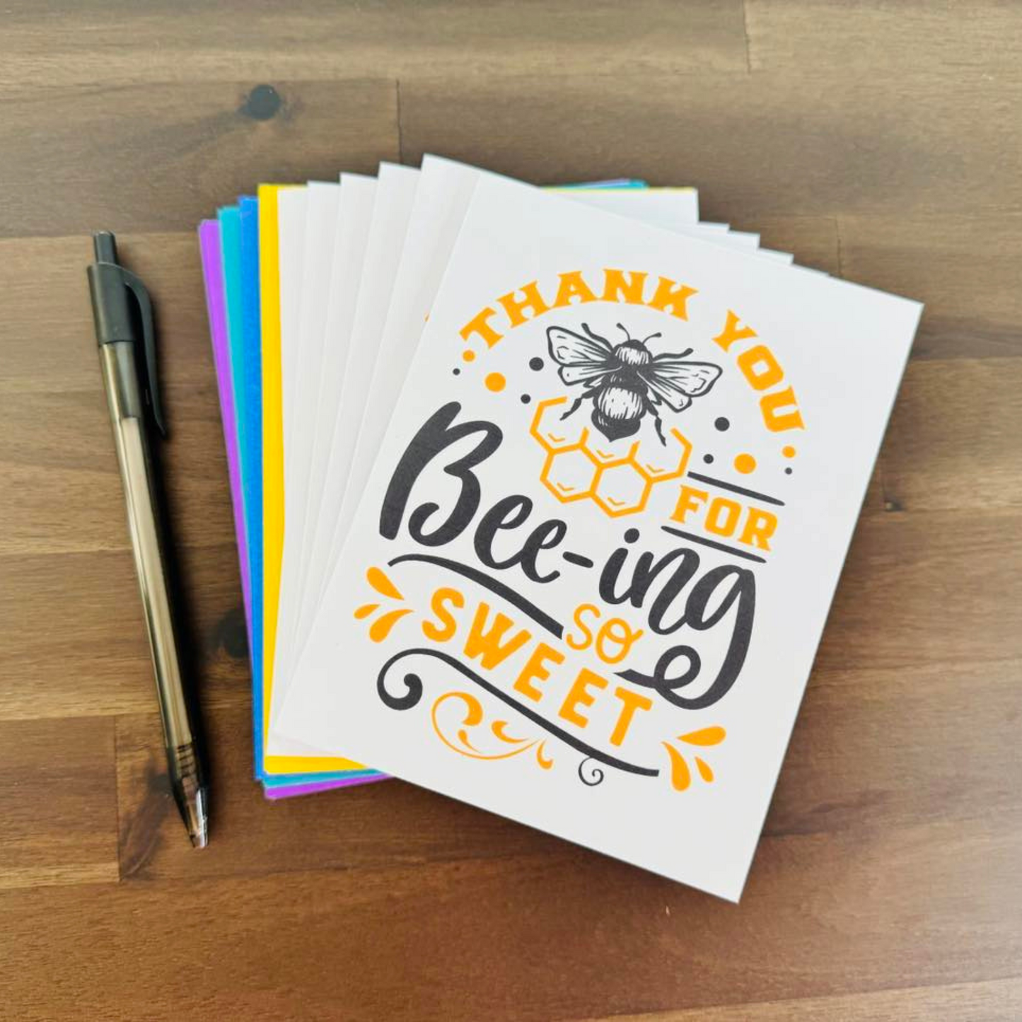 Bee Thank You Note Cards