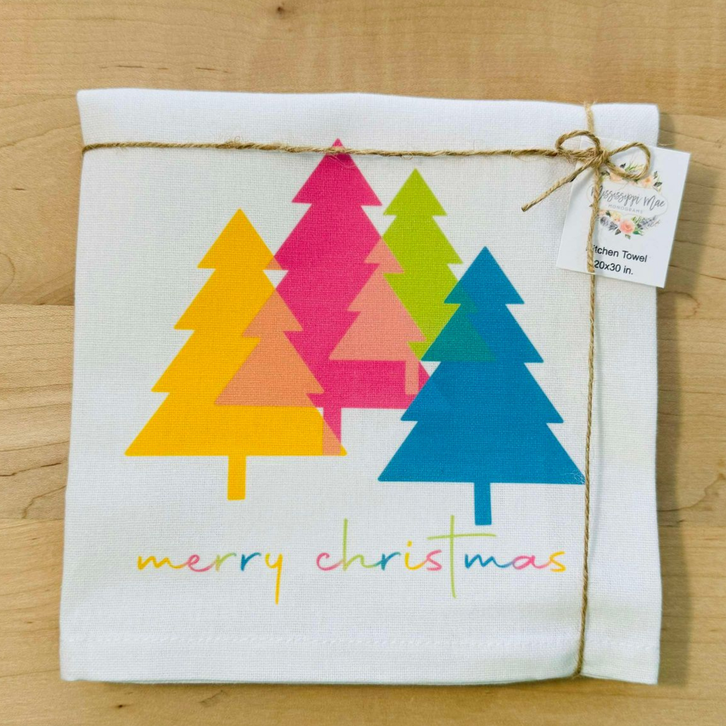 Funky Merry Christmas Towel