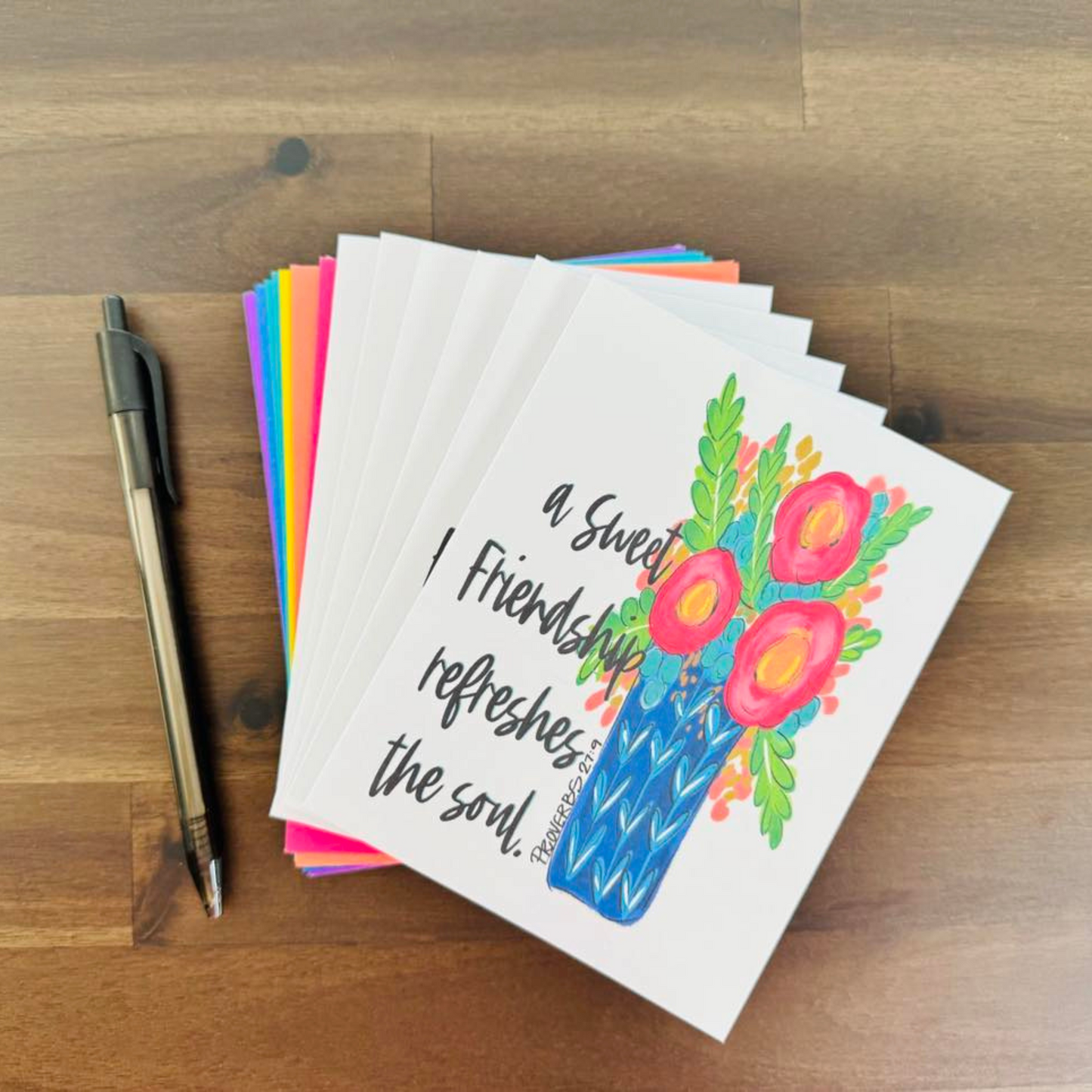 Friendship Note Cards (Set of 12)